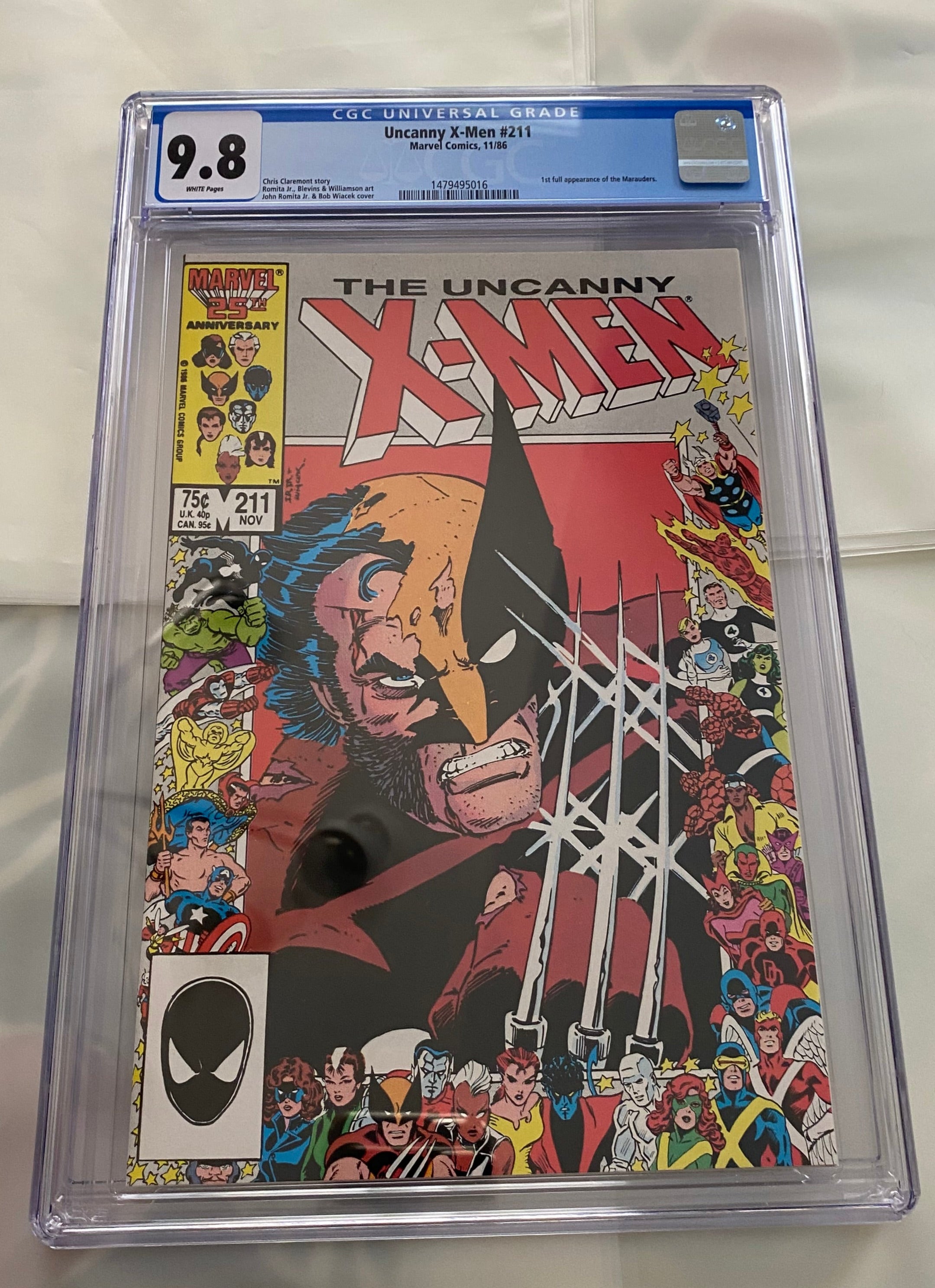 Uncanny X-Men #211 (1987) CGC Graded 9.8 1st full Marauders | L.A. Mood Comics and Games