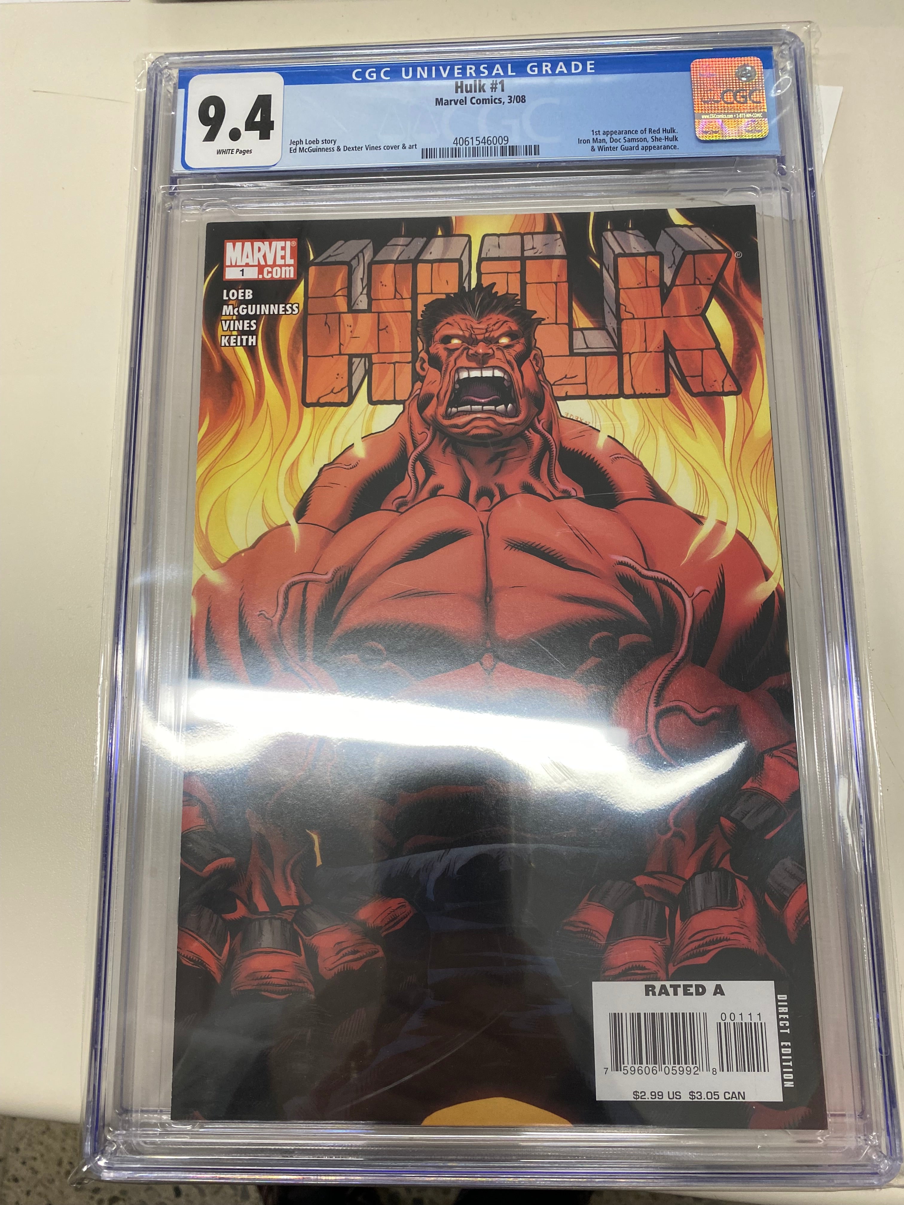Hulk #1 CGC 9.4 1st Appearance Red Hulk | L.A. Mood Comics and Games
