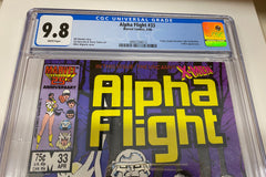 Alpha Flight #33 CGC 9.8 White Pages 1st Lady Deathstrike | L.A. Mood Comics and Games