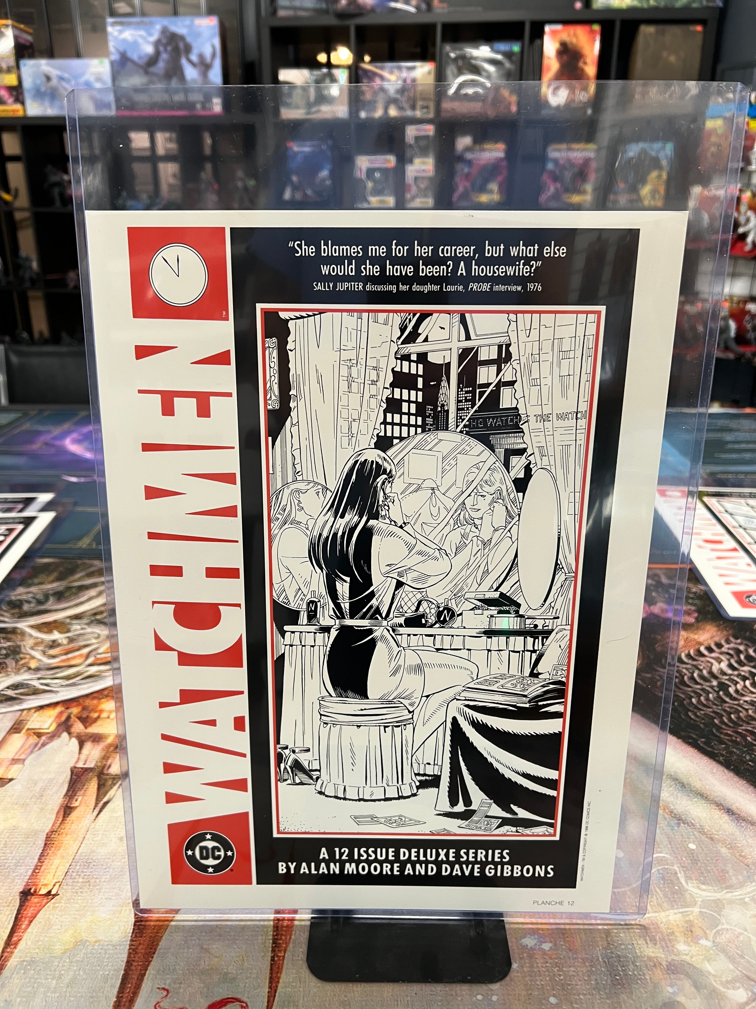 WATCHMEN Zenda Portfolio (1987) Paris, France (8) 11" x 15" prints w/ signatures | L.A. Mood Comics and Games