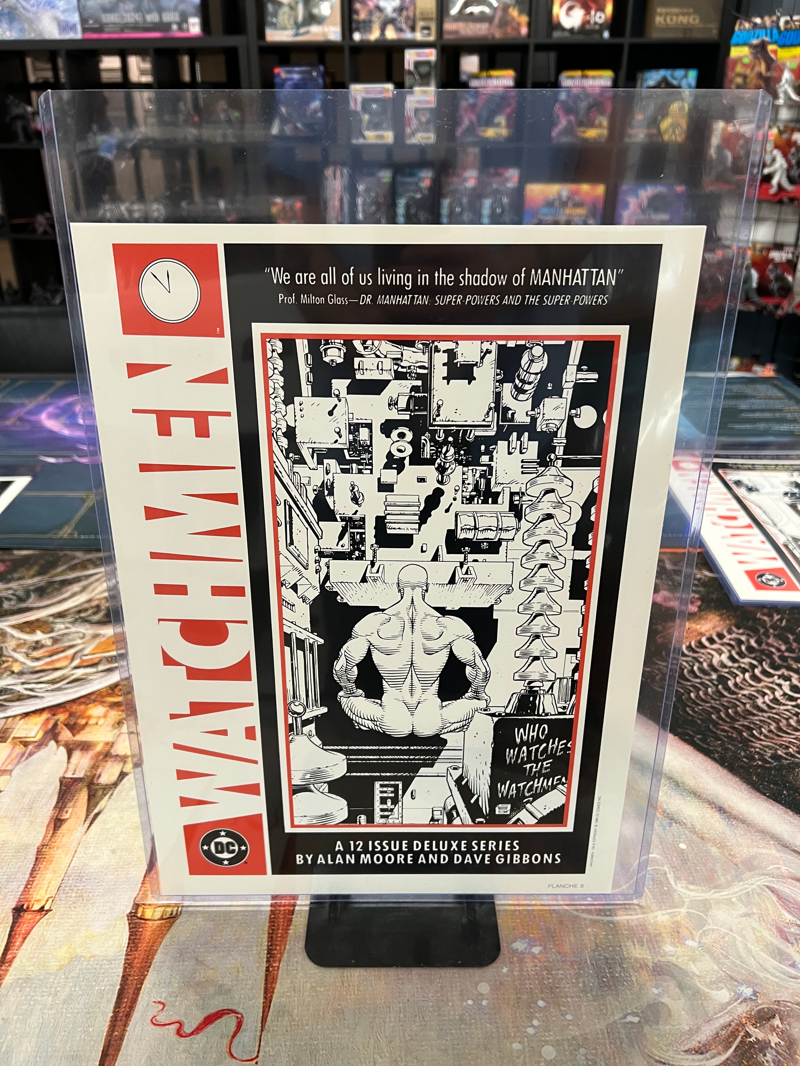WATCHMEN Zenda Portfolio (1987) Paris, France (8) 11" x 15" prints w/ signatures | L.A. Mood Comics and Games