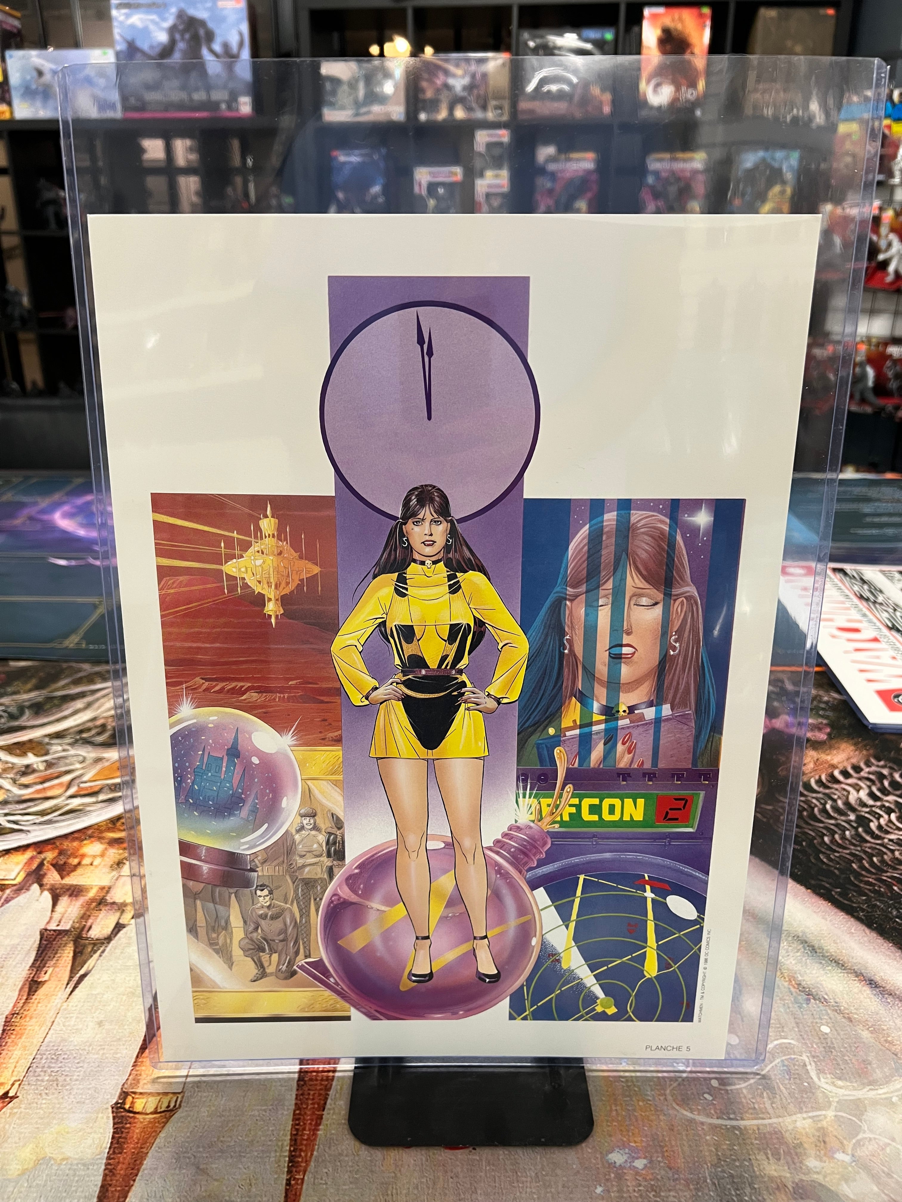 WATCHMEN Zenda Portfolio (1987) Paris, France (8) 11" x 15" prints w/ signatures | L.A. Mood Comics and Games