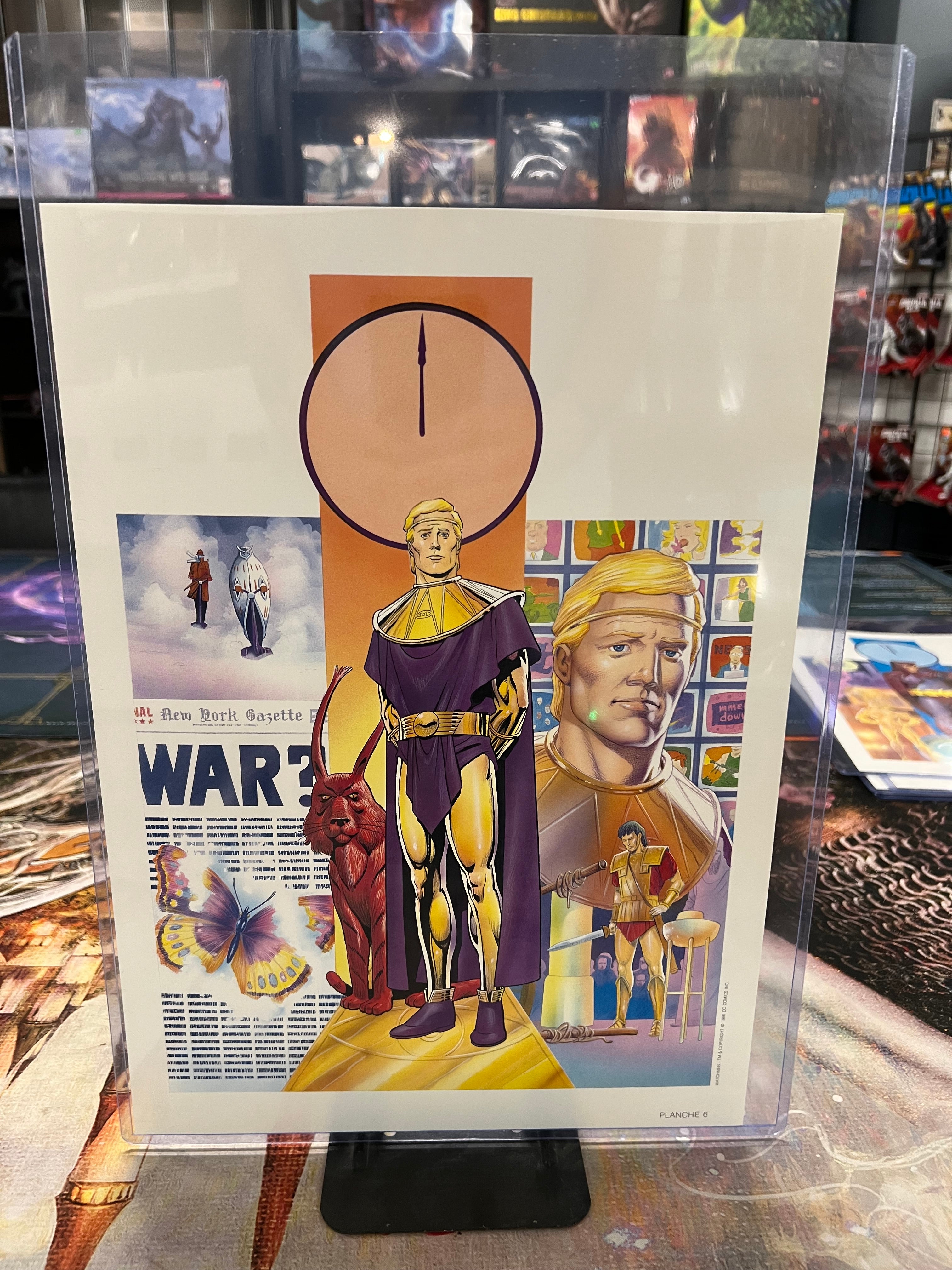 WATCHMEN Zenda Portfolio (1987) Paris, France (8) 11" x 15" prints w/ signatures | L.A. Mood Comics and Games