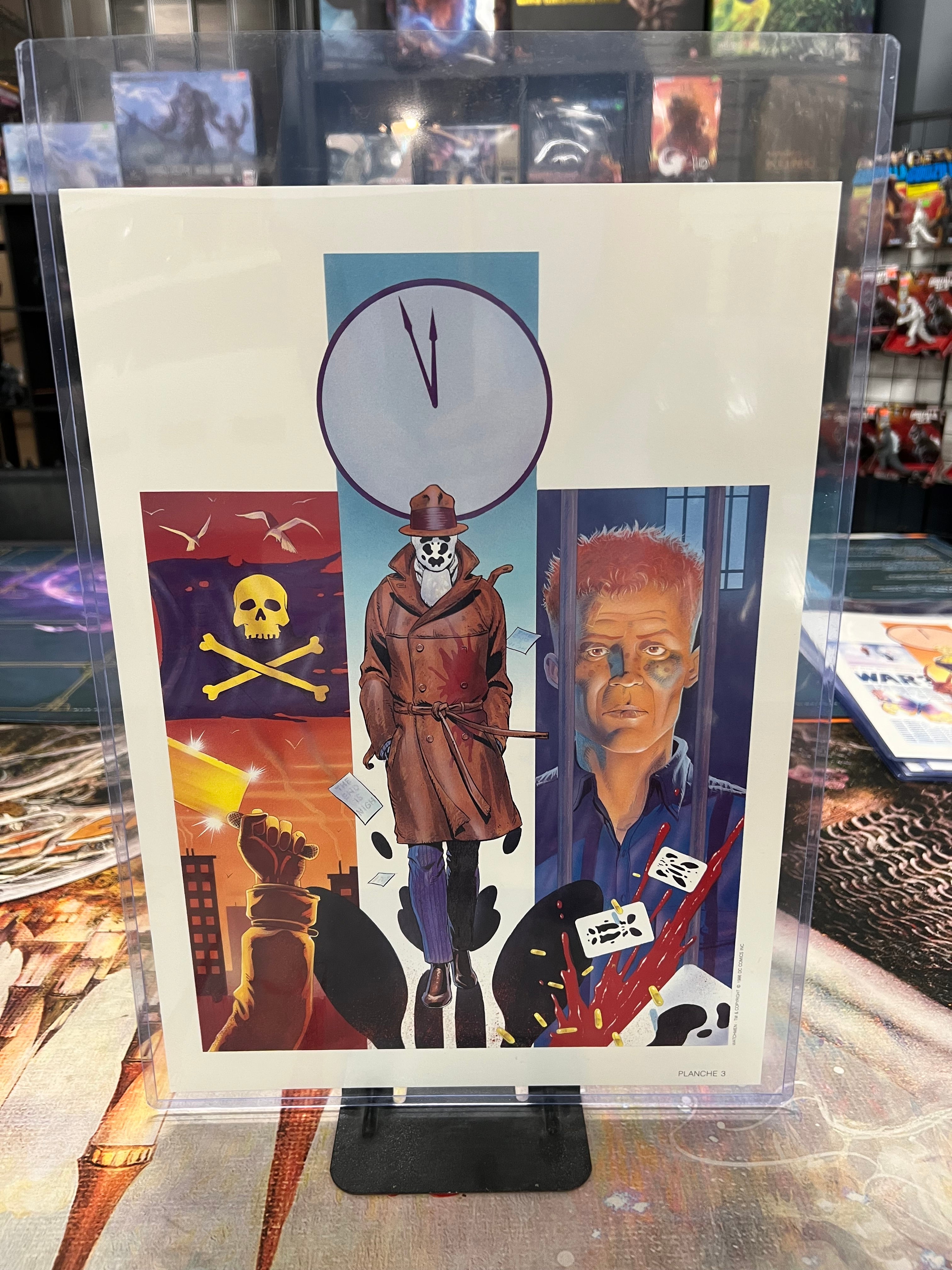WATCHMEN Zenda Portfolio (1987) Paris, France (8) 11" x 15" prints w/ signatures | L.A. Mood Comics and Games
