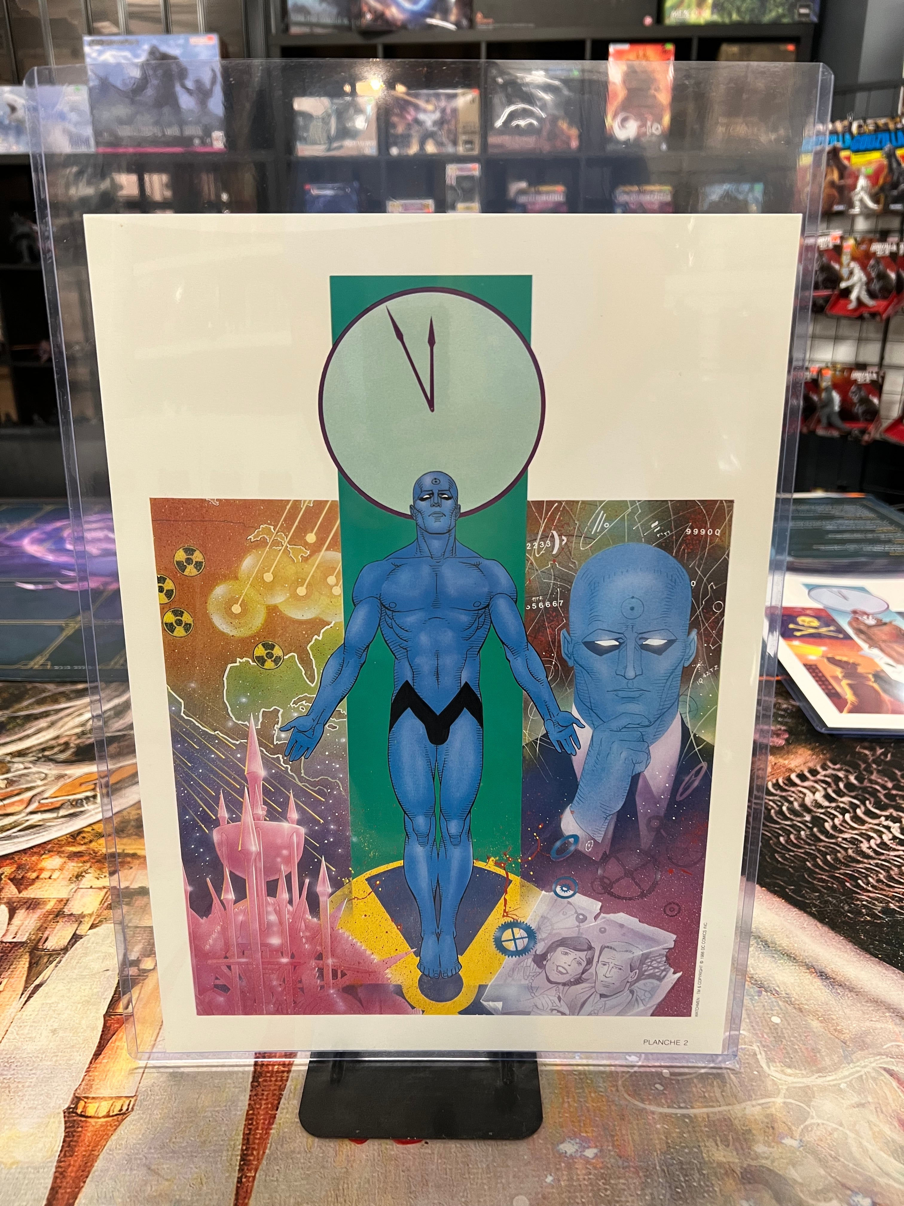 WATCHMEN Zenda Portfolio (1987) Paris, France (8) 11" x 15" prints w/ signatures | L.A. Mood Comics and Games