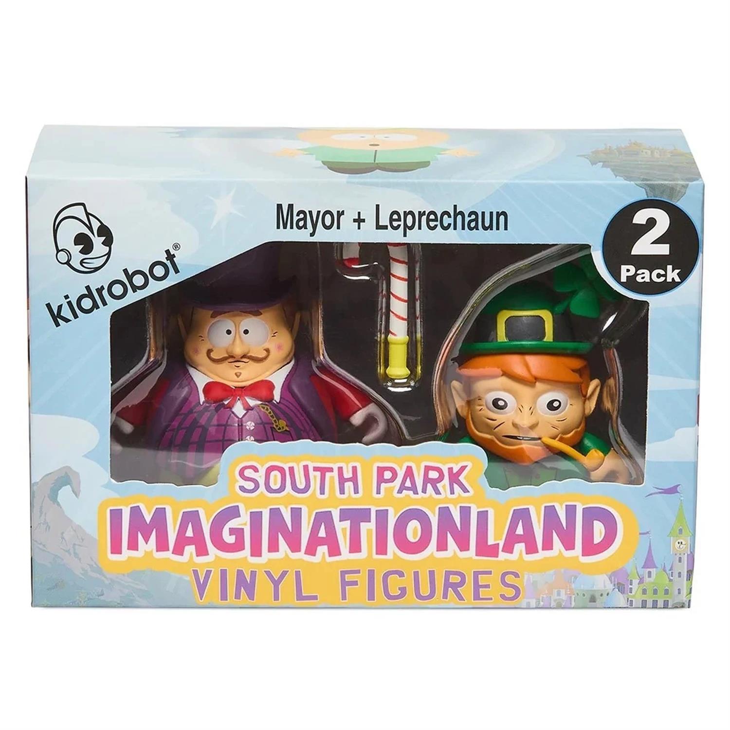 SOUTH PARK IMAGINATIONLAND MAYOR AND LEPRECHAUN 3" VINYL FIGURE 2-PACK | L.A. Mood Comics and Games