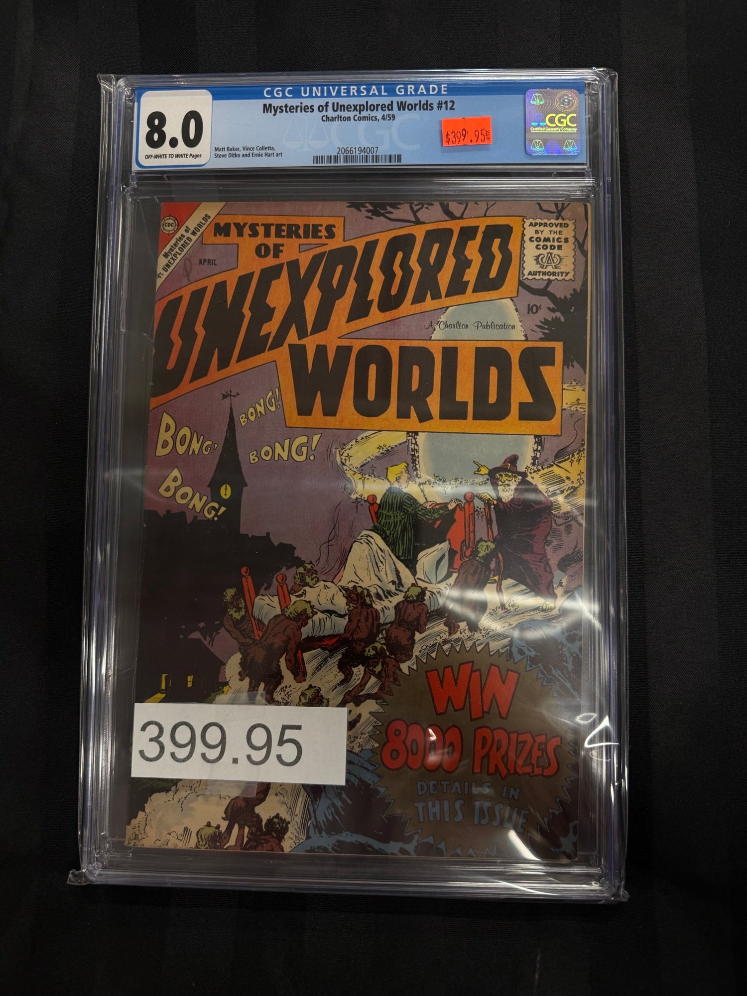 Mysteries of Unexplored Worlds #12 1959 CGC 8.0 | L.A. Mood Comics and Games