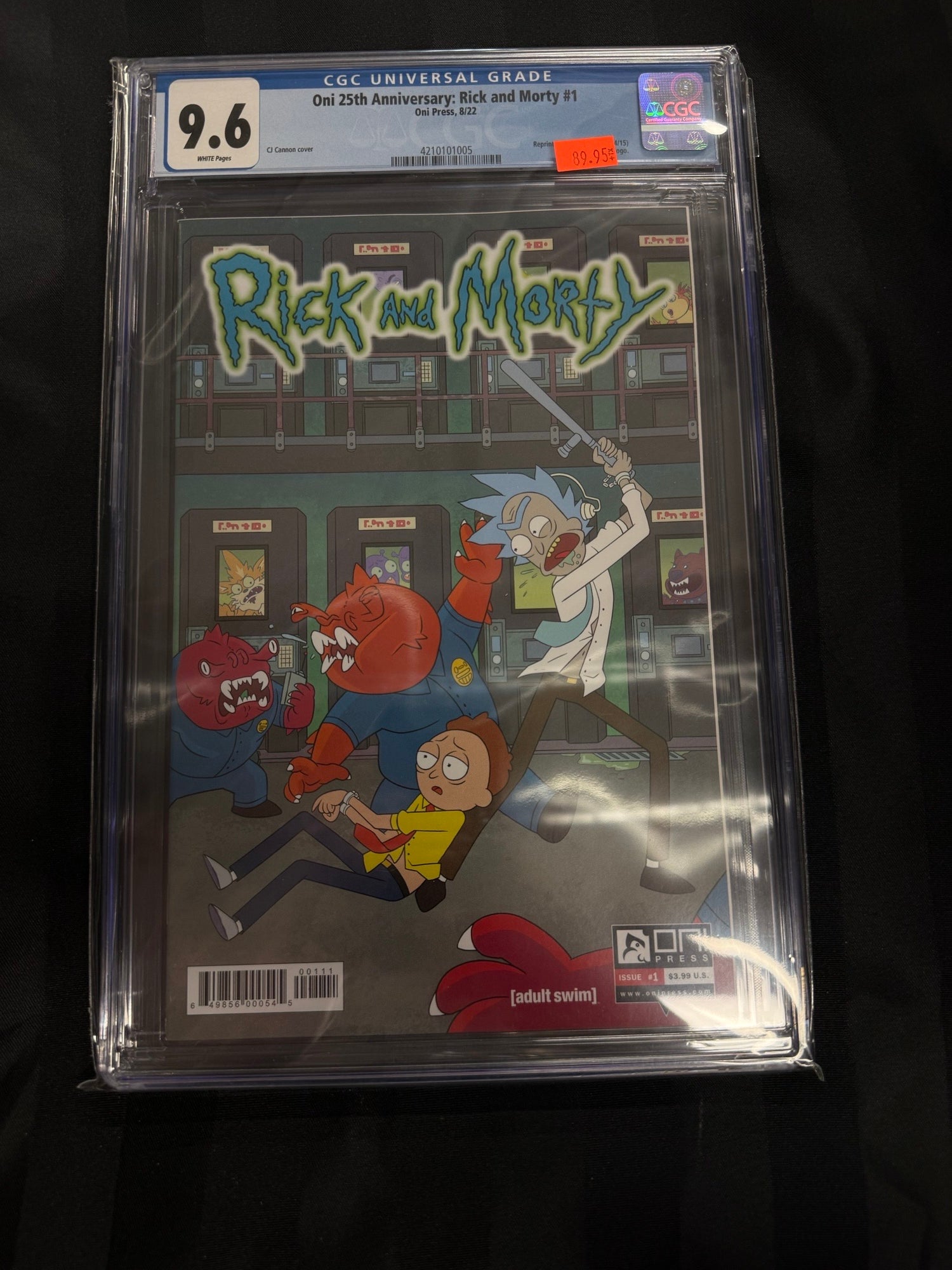 Oni 25th Anniversary: Rick and Morty #1 2022 CGC 9.6 | L.A. Mood Comics and Games