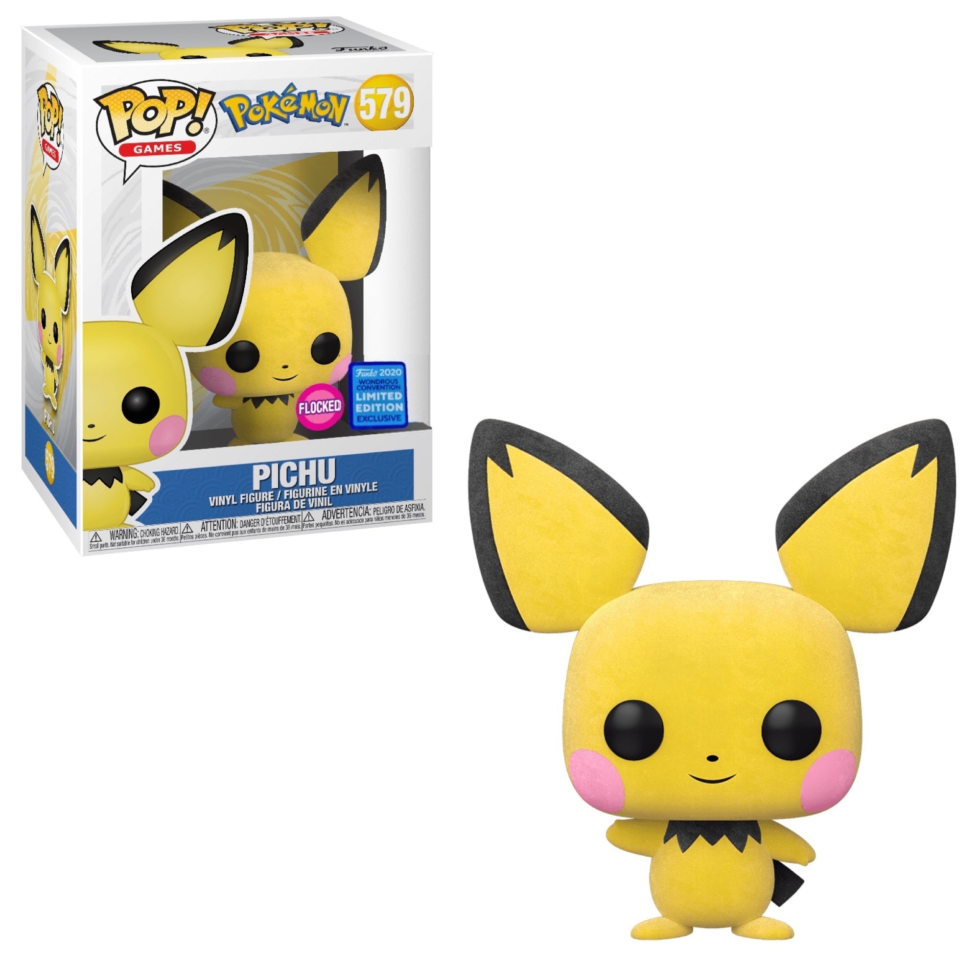 Pop! POKEMON Pichu #579 Flocked Convention Exclusive | L.A. Mood Comics and Games