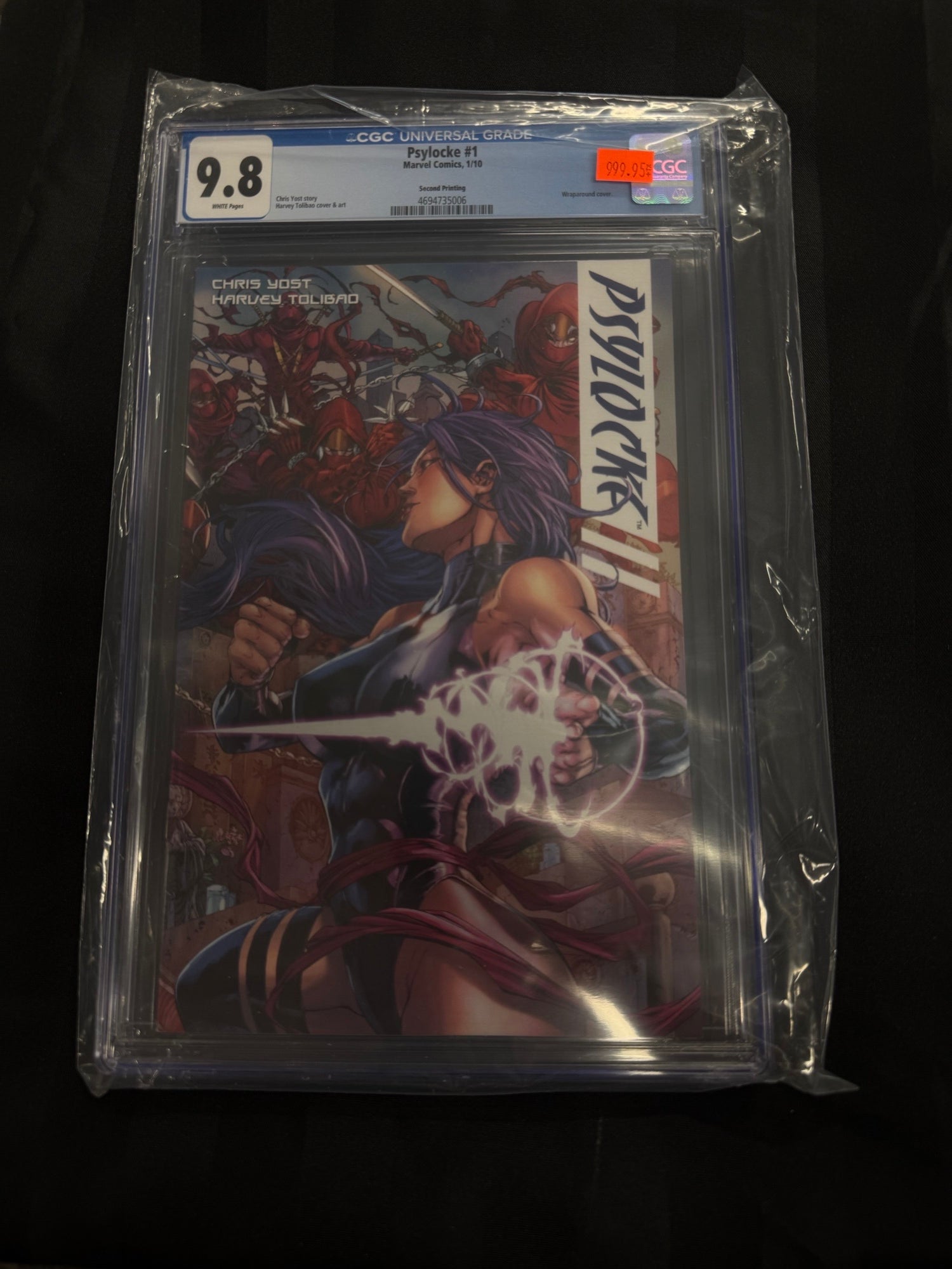 Psylocke #1 2010 CGC 9.8 | L.A. Mood Comics and Games