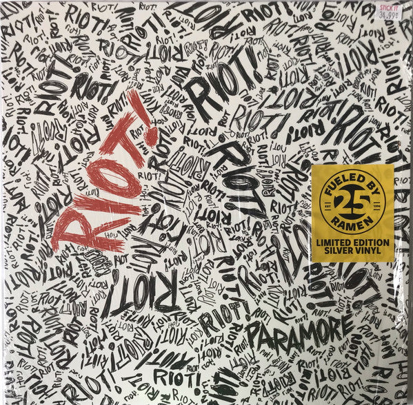Paramore - Riot! (Silver Vinyl LP) | L.A. Mood Comics and Games