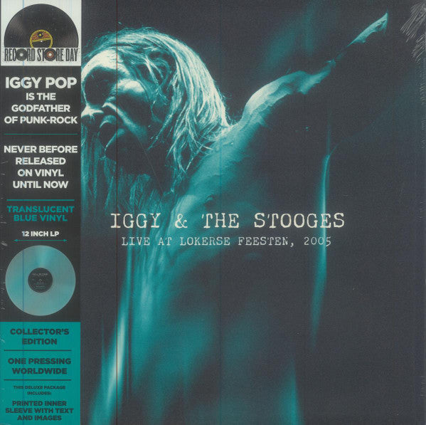 Iggy & The Stooges - Live At Lokerse Feesten 2005 (Translucent Blue Vinyl LP) | L.A. Mood Comics and Games