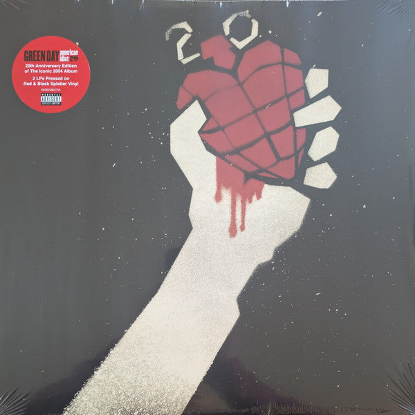 Green Day - American Idiot (20th Anniversary 2x Red and Black Splatter Vinyl LP) | L.A. Mood Comics and Games