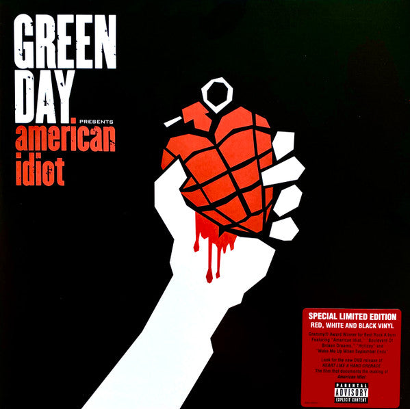 Green Day - American Idiot (Special Ltd. Ed. 2xLP Red, White, & Black Vinyl) | L.A. Mood Comics and Games