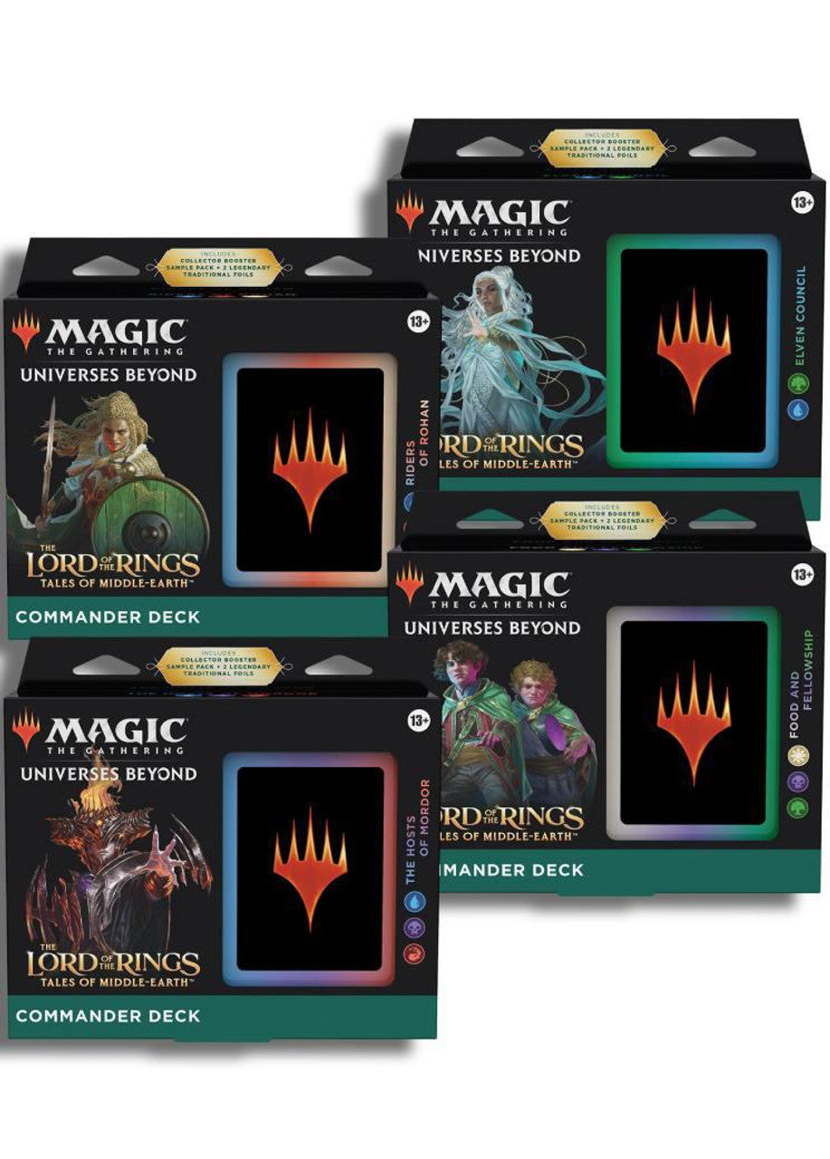 The Lord of the Rings: Tales of Middle-earth: Commander - Set of 4 Decks | L.A. Mood Comics and Games