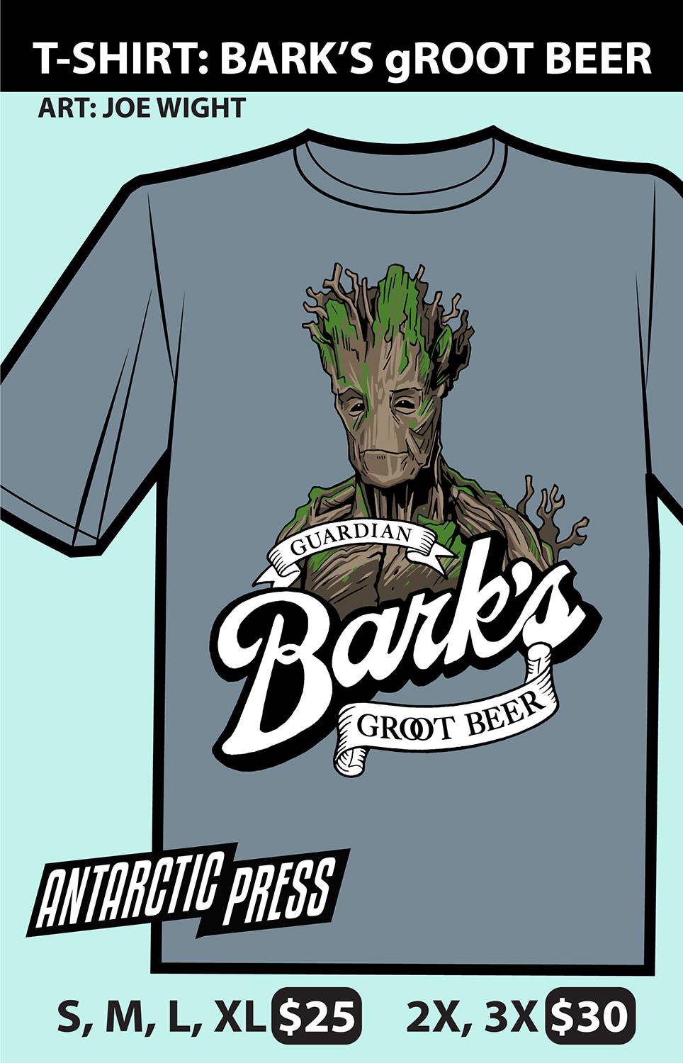 Barks Groot Beer T-Shirt MED | L.A. Mood Comics and Games