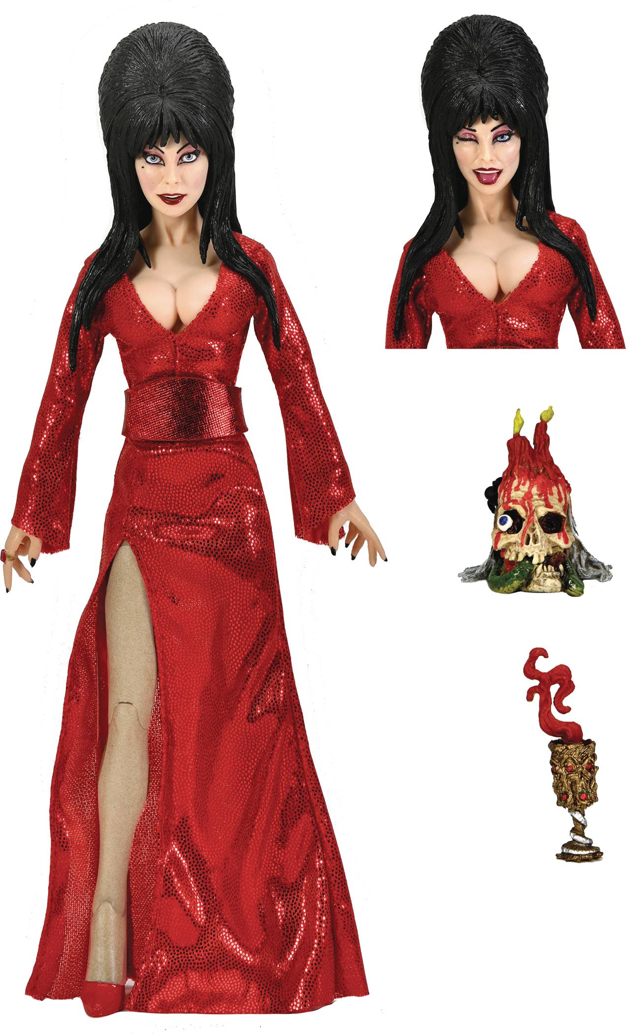 ELVIRA RED FRIGHT AND BOO 6IN CLOTHED AF | L.A. Mood Comics and Games