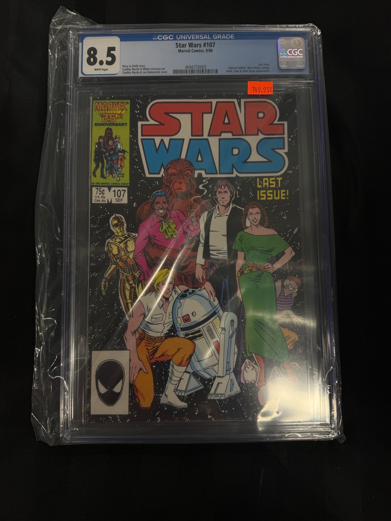 Star Wars #107 1986 CGC 8.5 | L.A. Mood Comics and Games