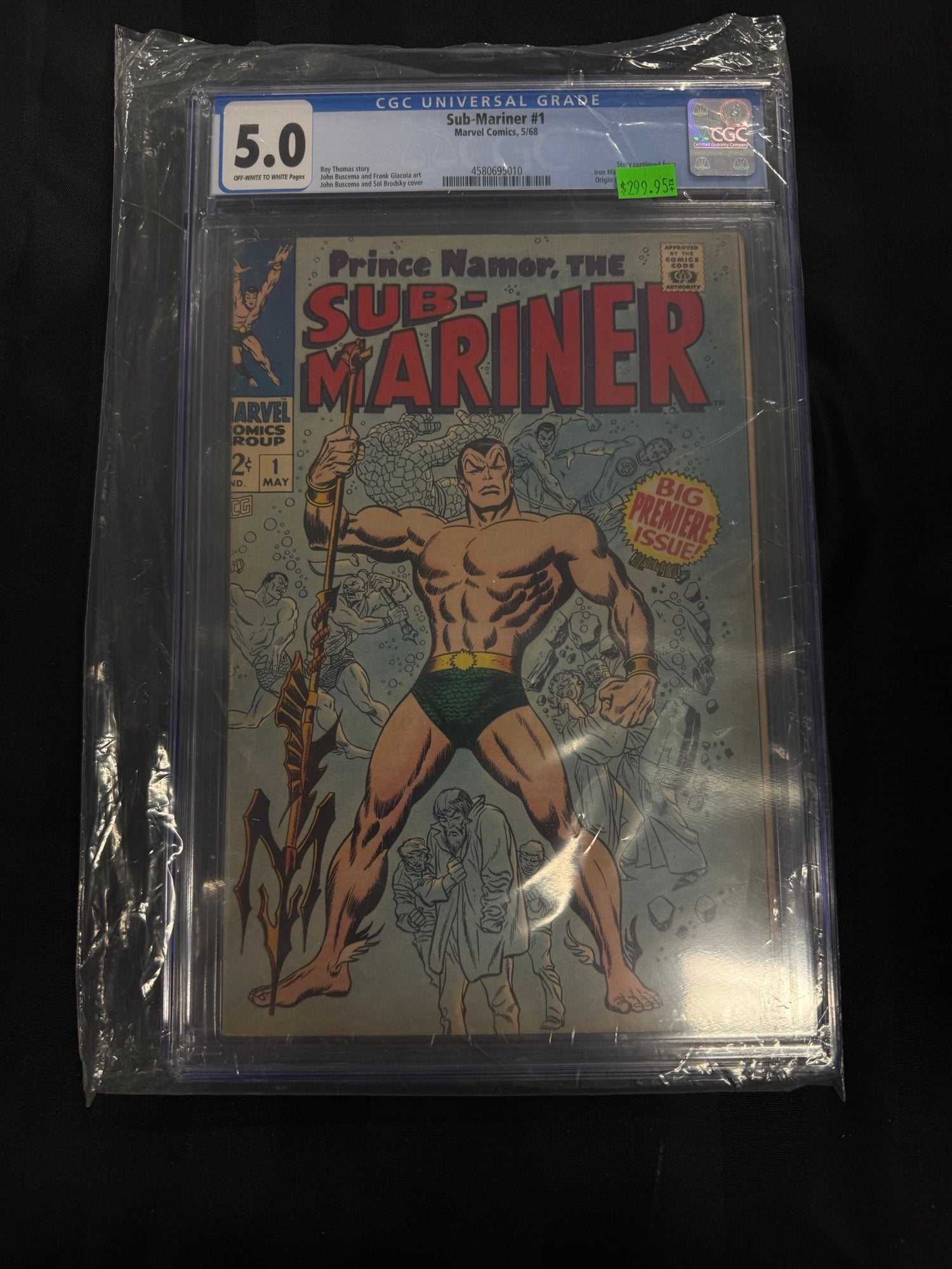 Sub-Mariner #1 1968 CGC 5.0 | L.A. Mood Comics and Games