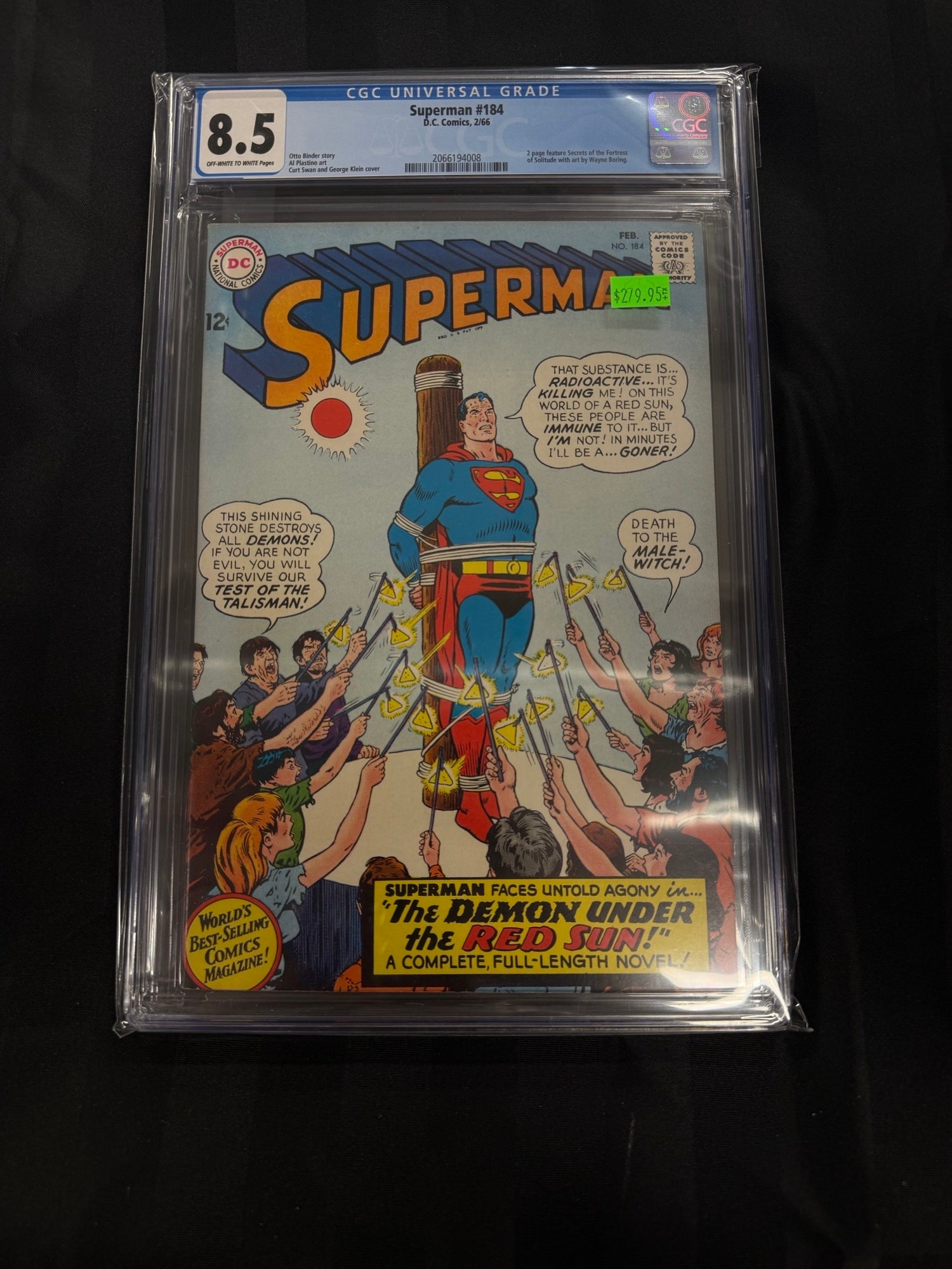 Superman #184 1966 CGC 8.5 | L.A. Mood Comics and Games
