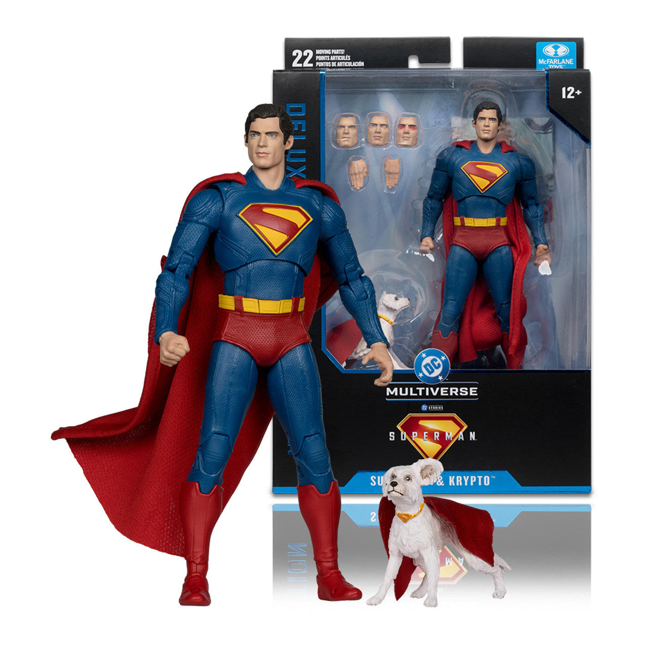 DC Theatrical Deluxe 7" Superman Movie Figure - Superman & Krypto the Dog | L.A. Mood Comics and Games