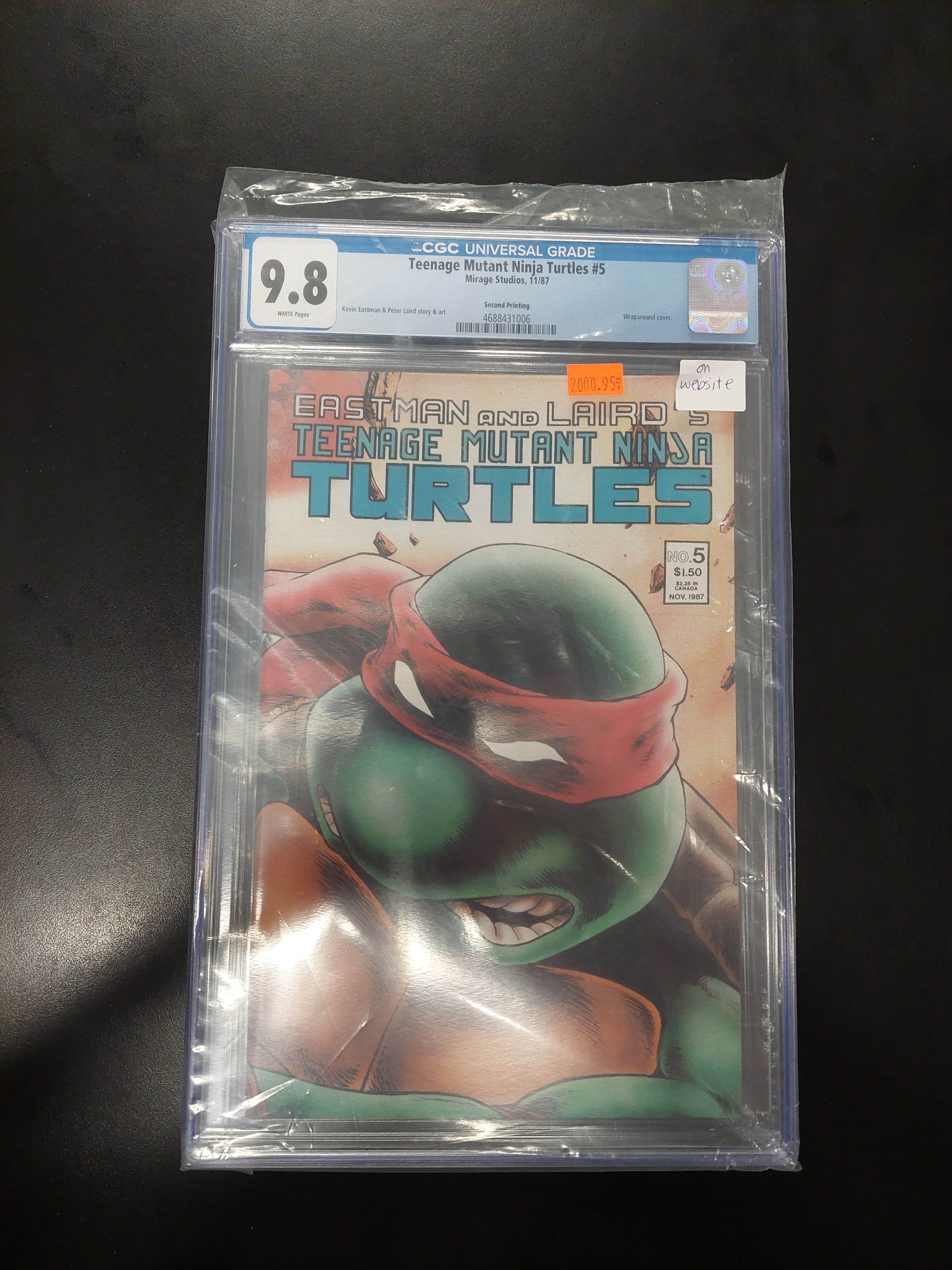 Teenage Mutant Ninja Turtles #5 1987 CGC 9.8 | L.A. Mood Comics and Games