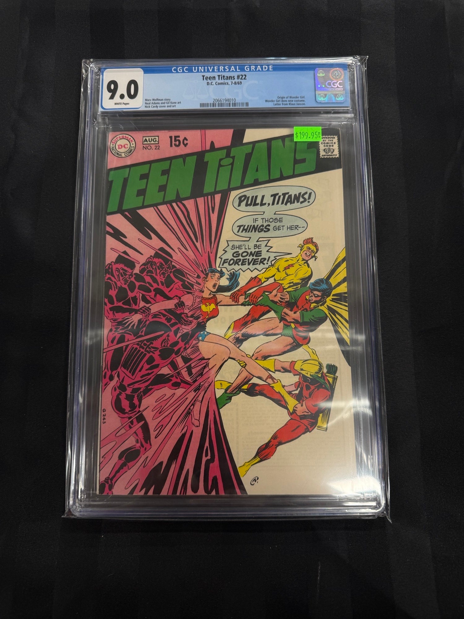 Teen Titans #22 1969 CGC 9.0 | L.A. Mood Comics and Games