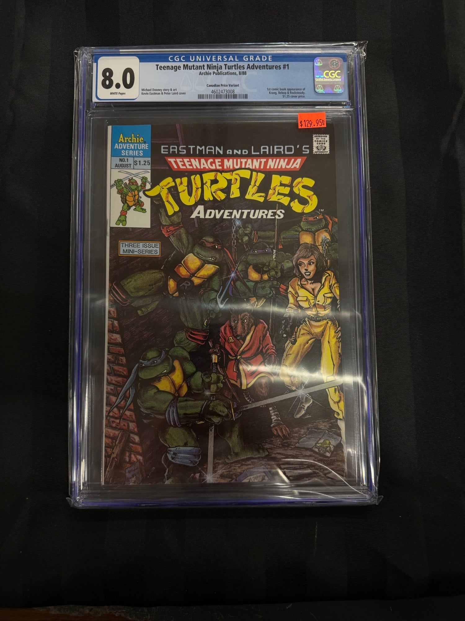 Teenage Mutant Ninja Turtles Adventures 1988 CGC 8.0 | L.A. Mood Comics and Games