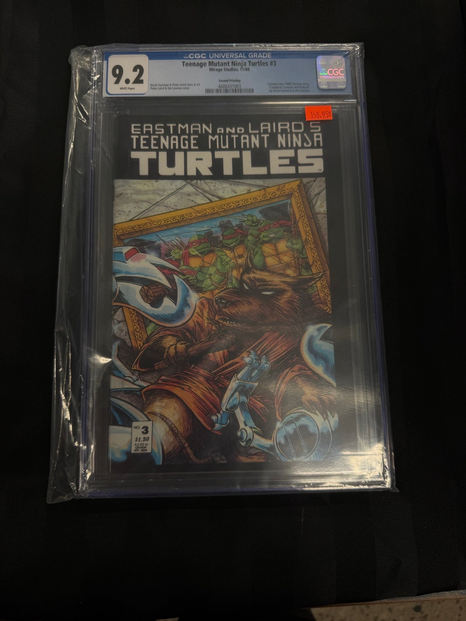 Teenage Mutant Ninja Turtles #3 1988 CGC 9.2 | L.A. Mood Comics and Games