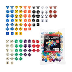 GAMING DICE ASSORTED BULK 100ct 10 COLOURS | L.A. Mood Comics and Games