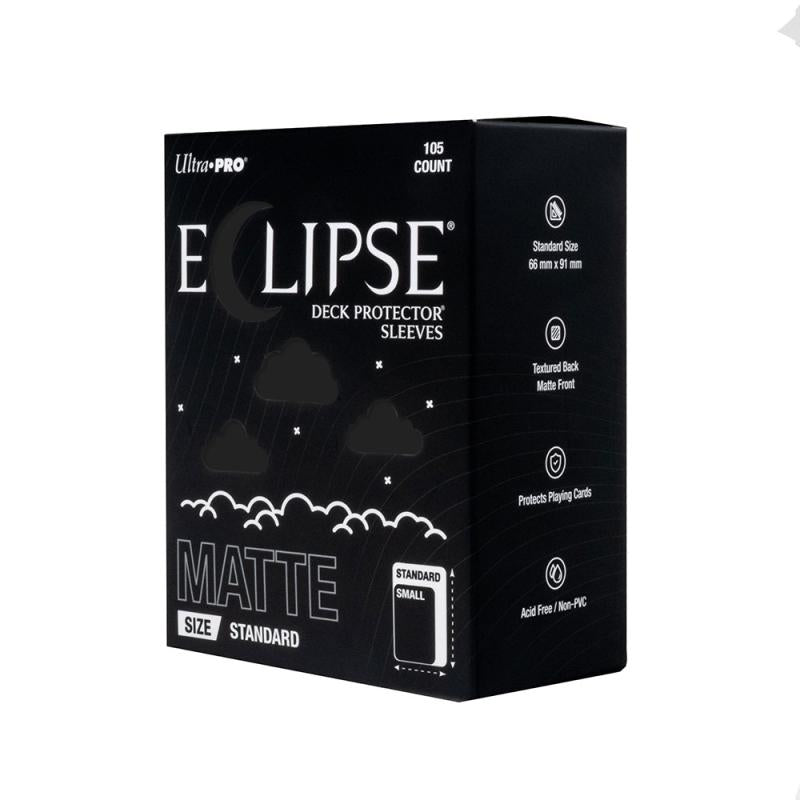 MATTE ECLIPSE JET BLACK DECK PROTECTORS 105ct | L.A. Mood Comics and Games