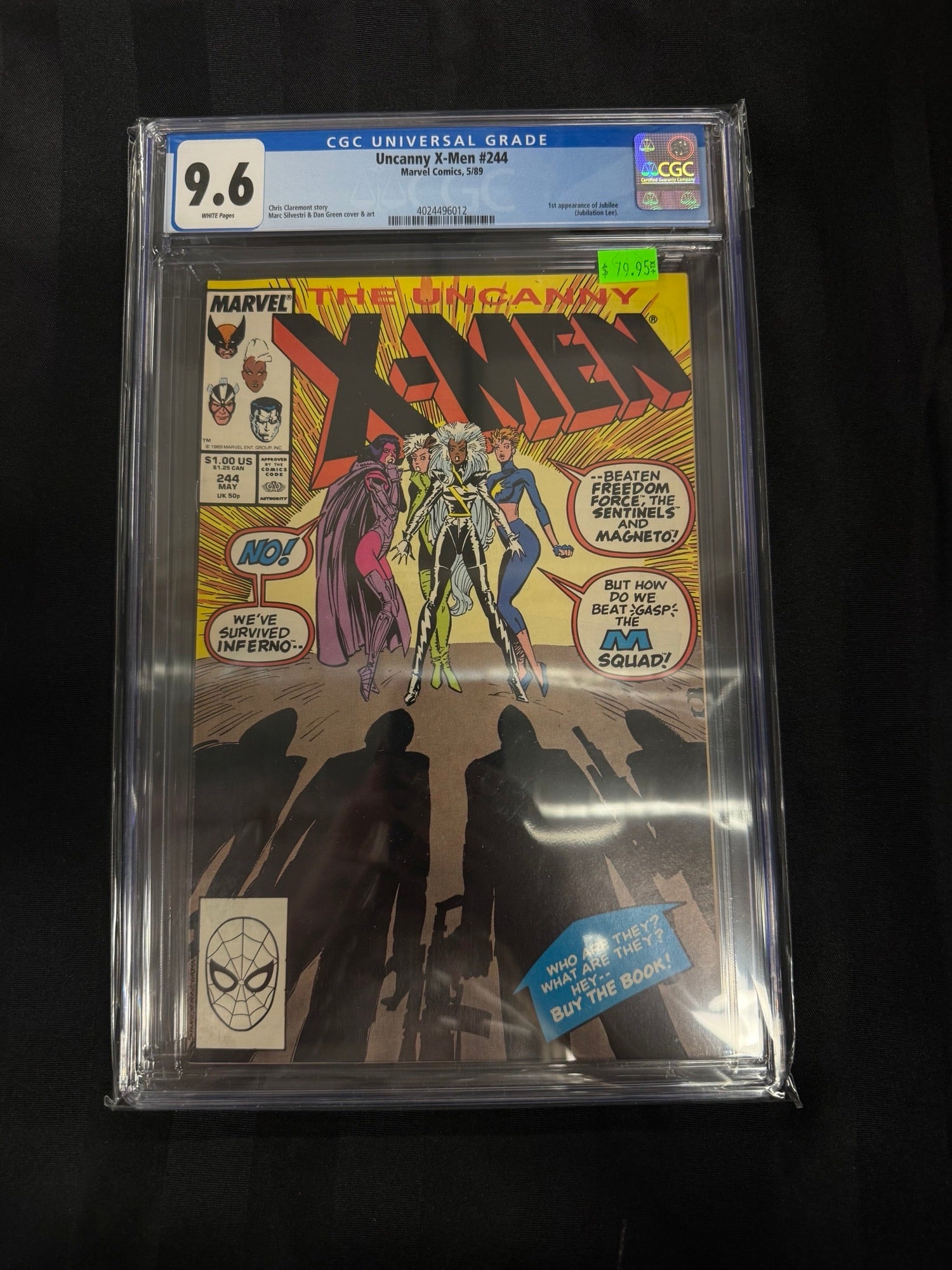 Uncanny X-Men #244 1989 CGC 9.6 | L.A. Mood Comics and Games