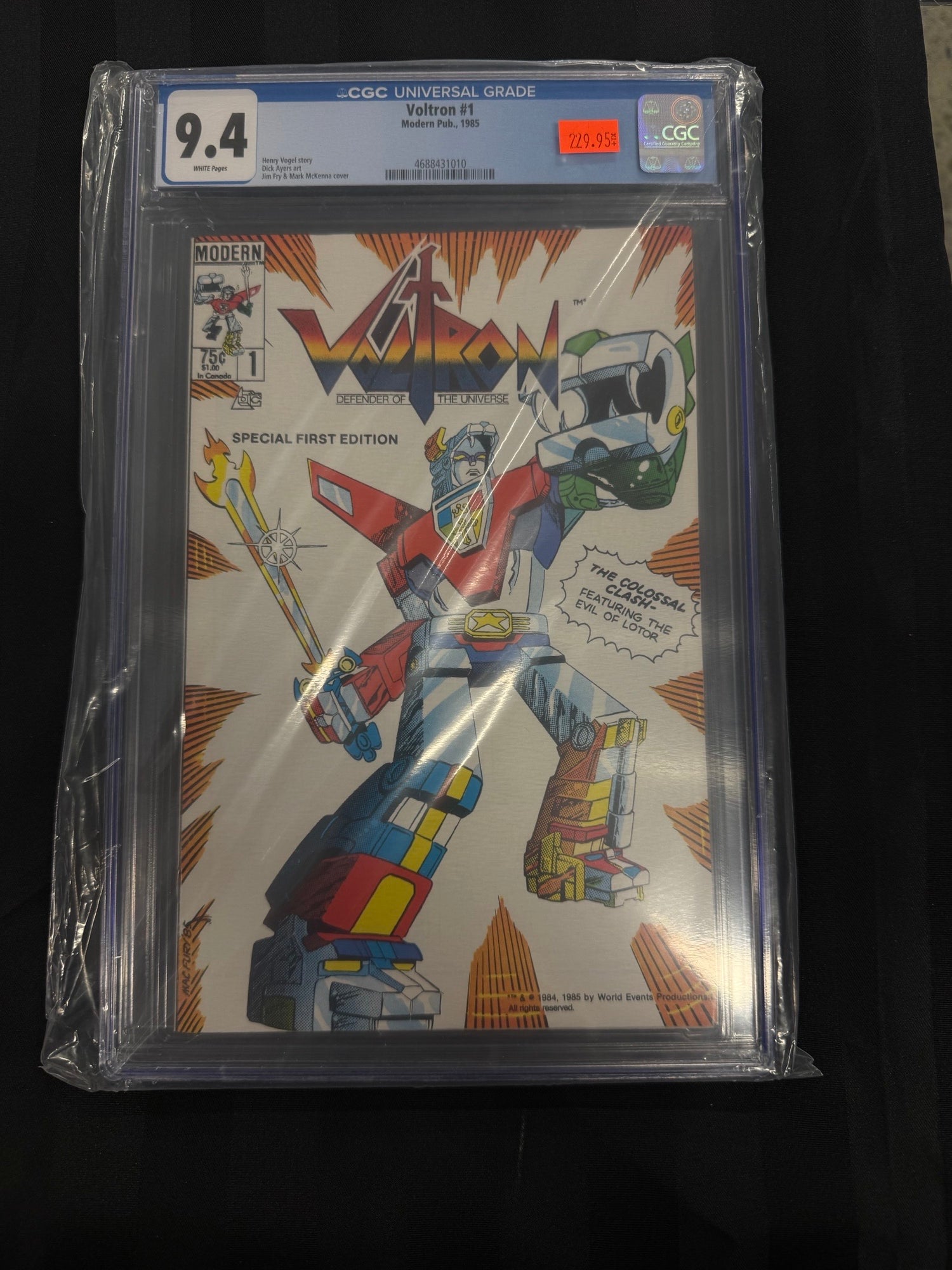 Voltron #1 1985 CGC 9.4 | L.A. Mood Comics and Games