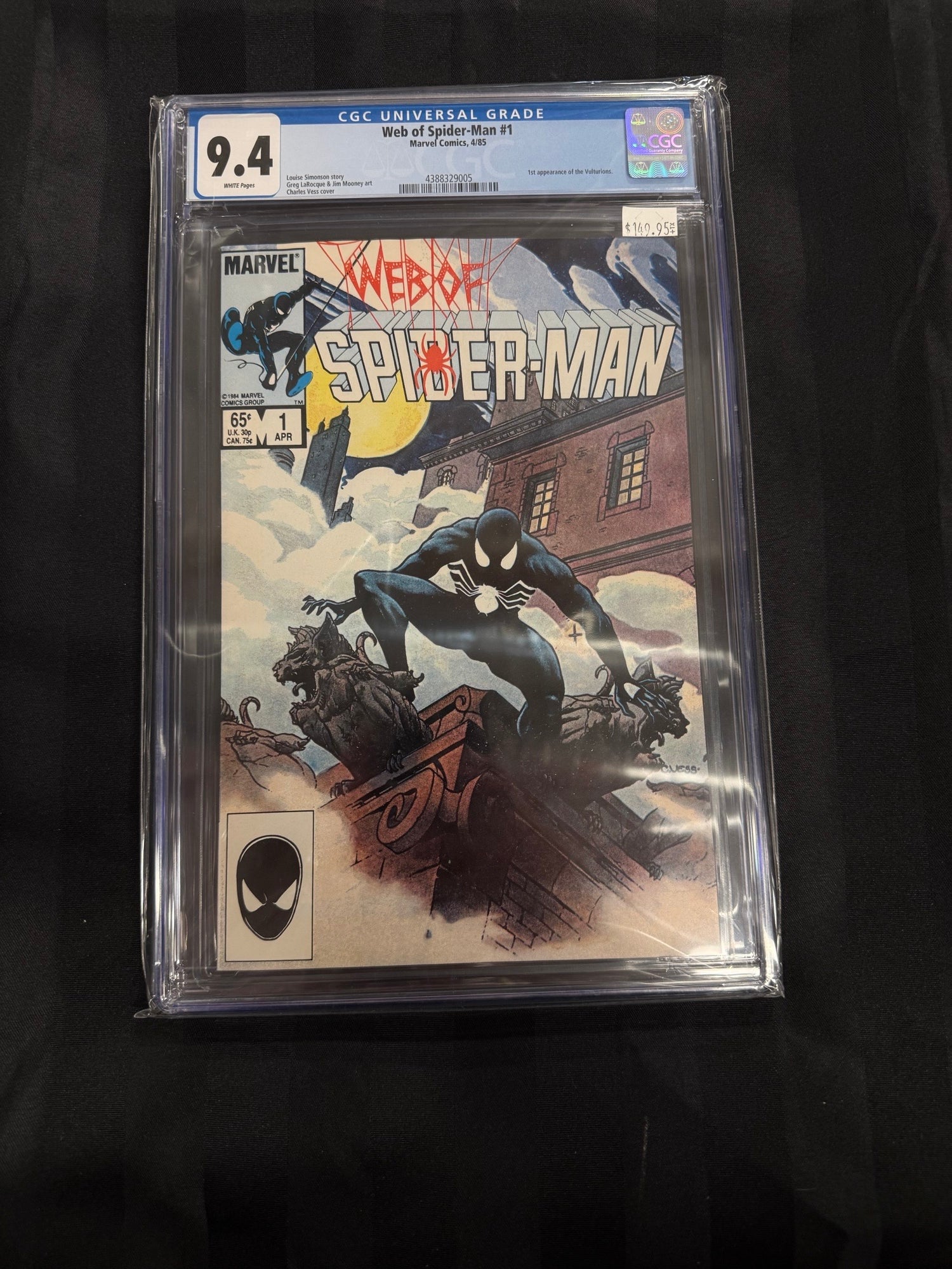 Web of Spider-Man #1 1985 CGC 9.4 | L.A. Mood Comics and Games