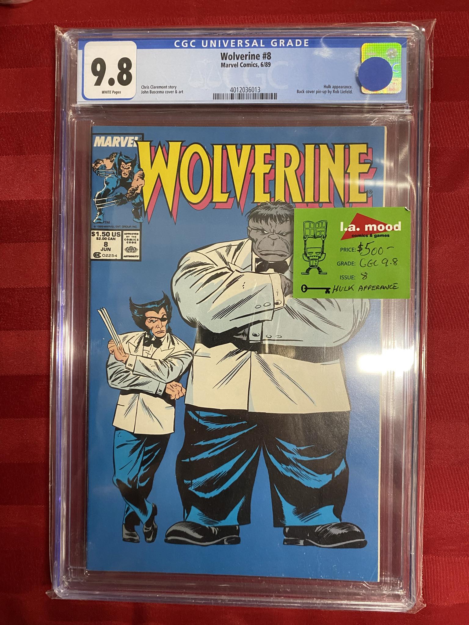 Wolverine #8 CGC 9.8 (June '89) | L.A. Mood Comics and Games