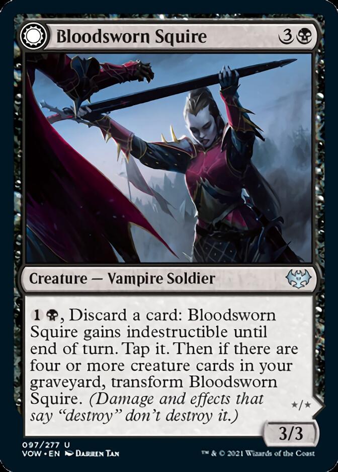 Bloodsworn Squire // Bloodsworn Knight [Innistrad: Crimson Vow] | L.A. Mood Comics and Games