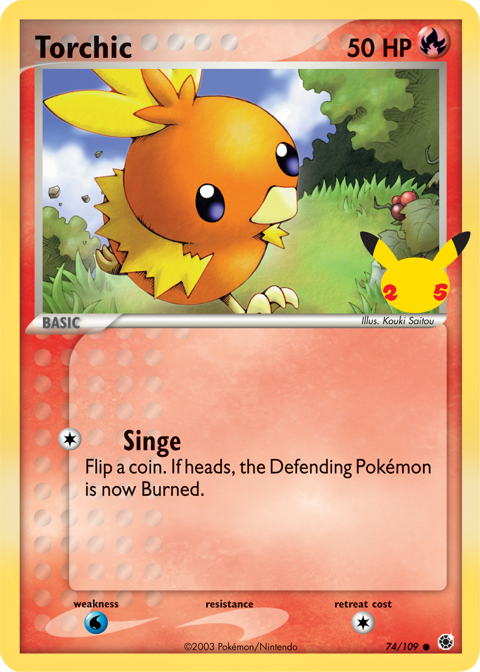 Torchic (74/109) (Jumbo Card) [First Partner Pack] | L.A. Mood Comics and Games