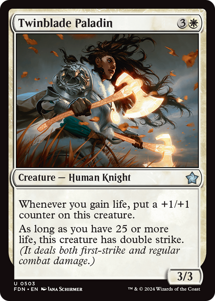 Twinblade Paladin [Foundations] | L.A. Mood Comics and Games