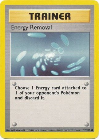 Energy Removal (92/102) [Base Set Unlimited] | L.A. Mood Comics and Games