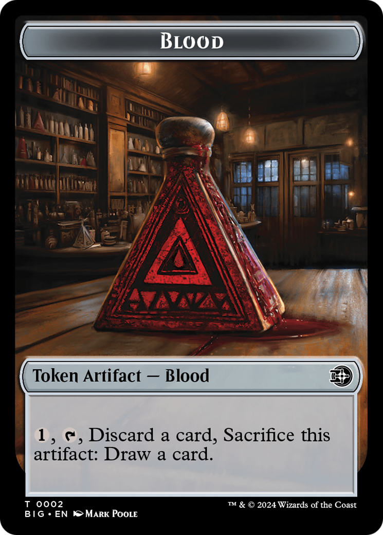 Blood // Plot Double-Sided Token [Outlaws of Thunder Junction: The Big Score Tokens] | L.A. Mood Comics and Games