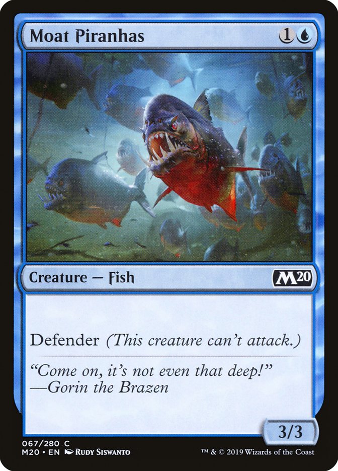 Moat Piranhas [Core Set 2020] | L.A. Mood Comics and Games