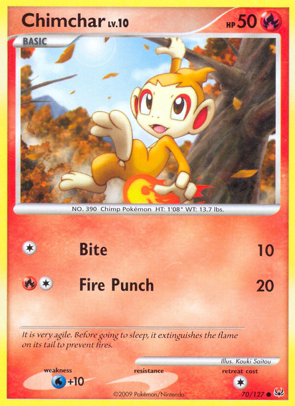 Chimchar (70/127) [Platinum: Base Set] | L.A. Mood Comics and Games