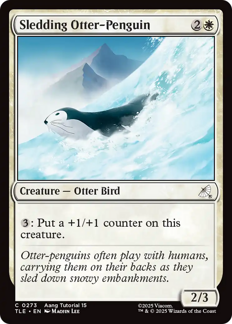 Sledding Otter-Penguin (0273) [Avatar: The Last Airbender: Eternal-Legal] | L.A. Mood Comics and Games