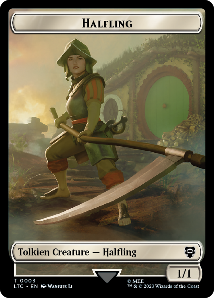 Halfling // Treasure Token [The Lord of the Rings: Tales of Middle-Earth Commander Tokens] | L.A. Mood Comics and Games