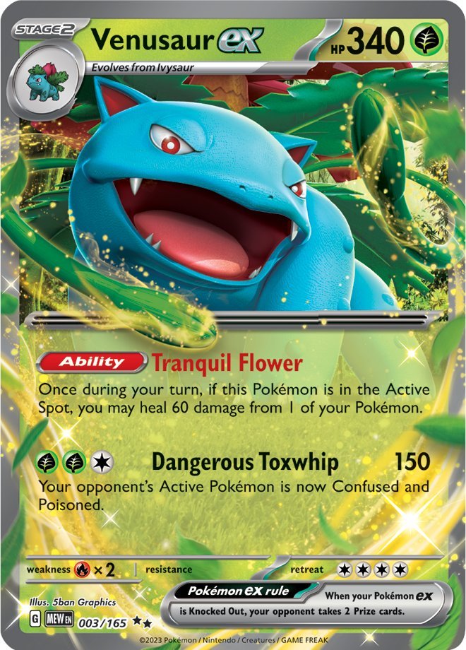 Venusaur ex (003/165) [Scarlet & Violet 151] | L.A. Mood Comics and Games