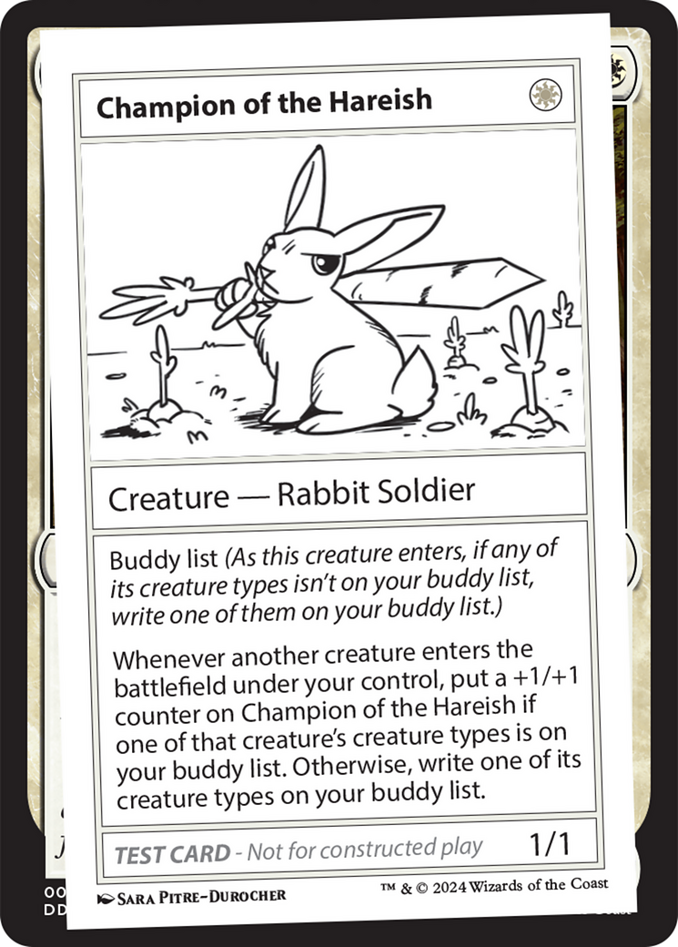 Champion of the Hareish [Mystery Booster 2 Playtest Cards] | L.A. Mood Comics and Games