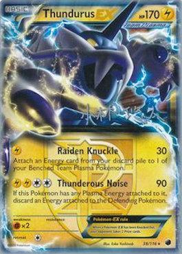 Thundurus EX (38/116) (Plasma Power - Haruto Kobayashi) [World Championships 2014] | L.A. Mood Comics and Games