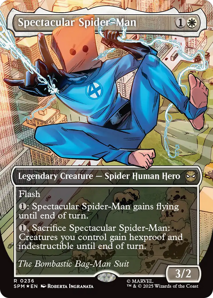 Spectacular Spider-Man (0236) (Borderless) (Textured Foil) [Marvel's Spider-Man] | L.A. Mood Comics and Games