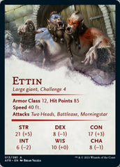 Ettin Art Card (Gold-Stamped Signature) [Dungeons & Dragons: Adventures in the Forgotten Realms Art Series] | L.A. Mood Comics and Games