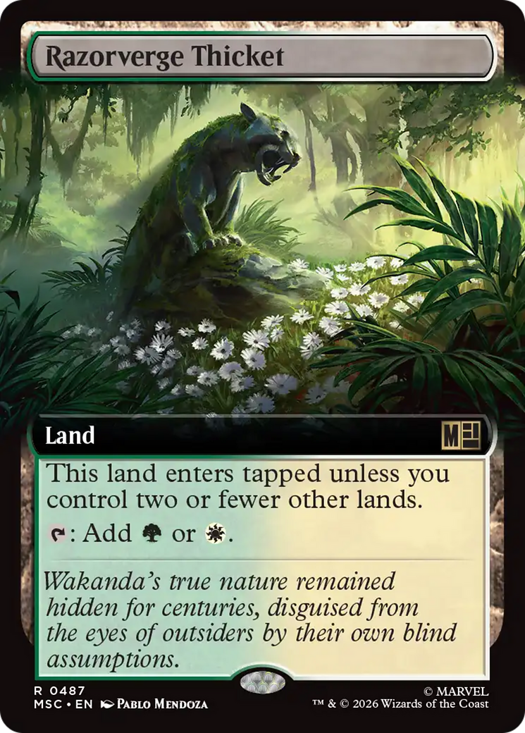 Razorverge Thicket (Extended Art) [Marvel Super Heroes Commander] | L.A. Mood Comics and Games